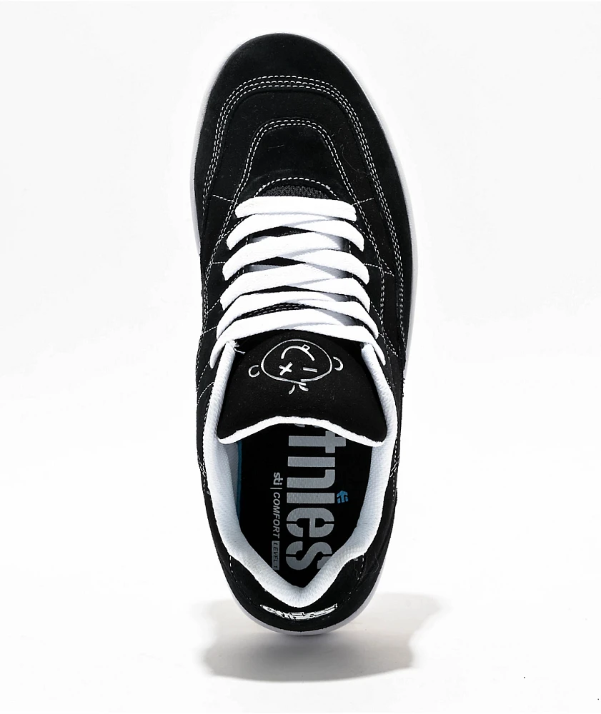 etnies Snake Black & White Skate Shoes