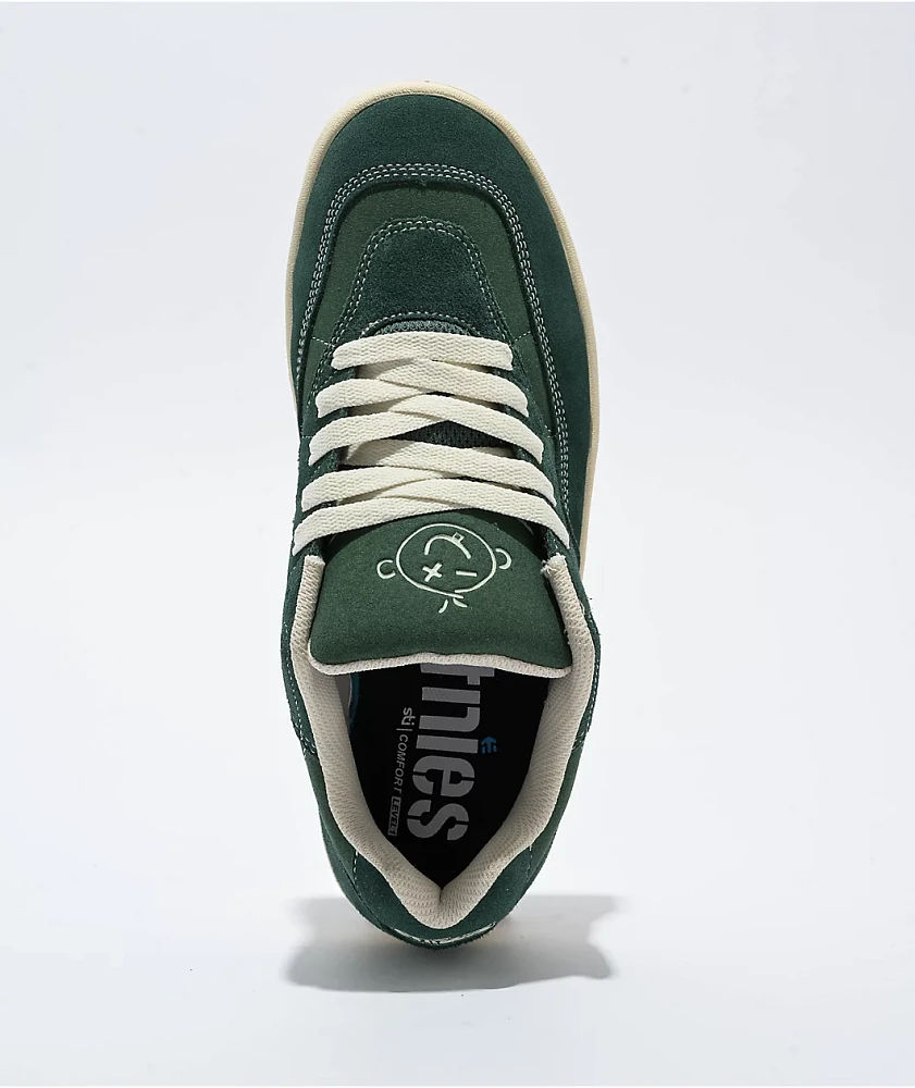 etnies Snake Green & White Skate Shoes