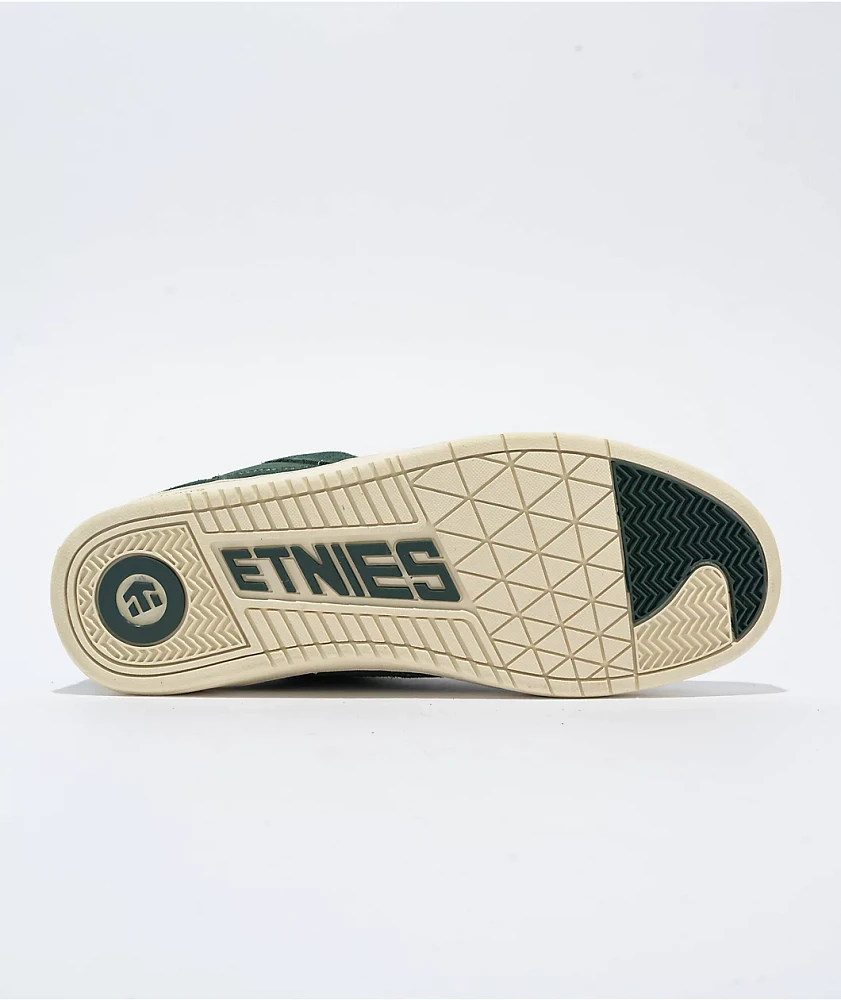 etnies Snake Green & White Skate Shoes