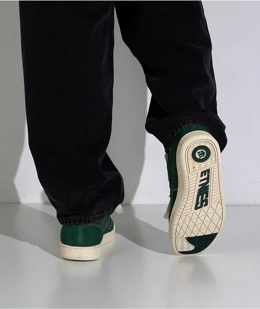 etnies Snake Green & White Skate Shoes