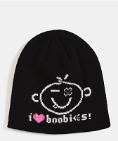 etnies x Keep A Breast Foundation Snake Black Skully Beanie