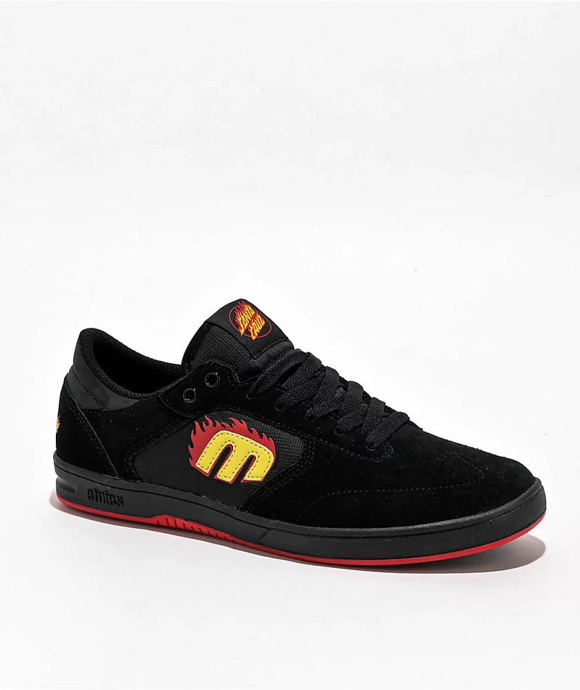 etnies x Santa Cruz Windrow Black & Red Skate Shoes