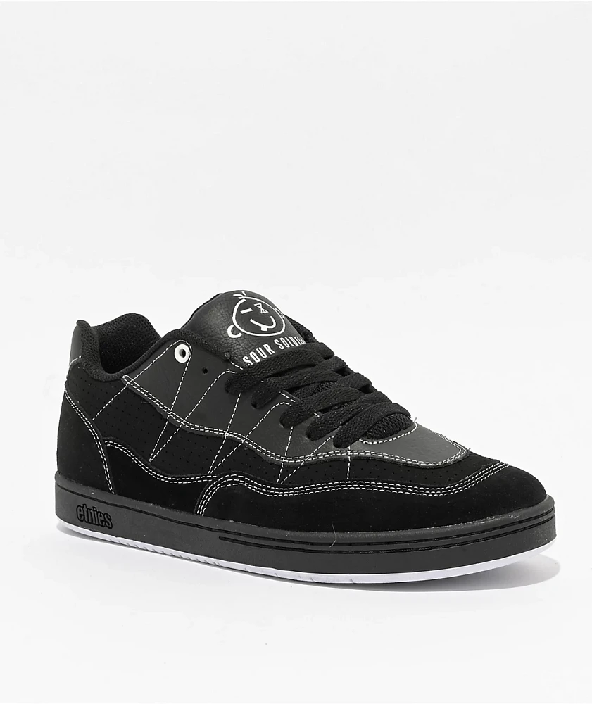 etnies x Sour Solution Snake Black Skate Shoes