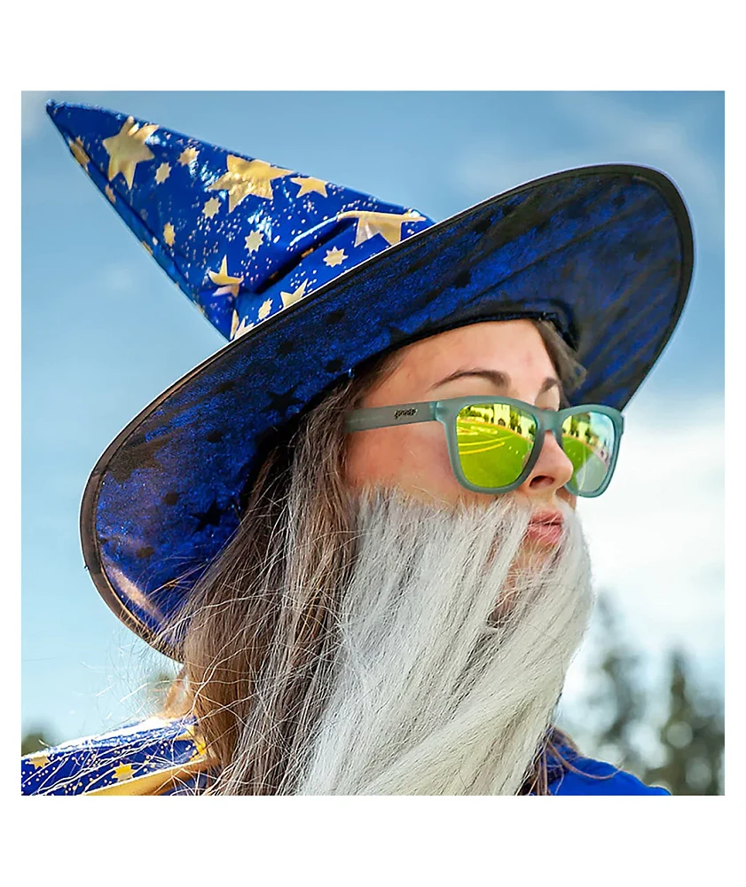 goodr Sunbathing With Wizards Blue & Gold Sunglasses