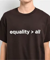 iDabble Equality Brown T-Shirt