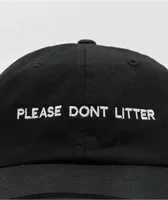 iDabble VM Please Don't Litter Black Strapback Hat