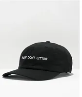 iDabble VM Please Don't Litter Black Strapback Hat