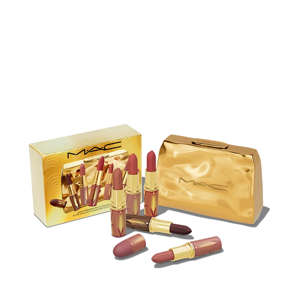 Gold Standard Matte Lipstick Kit x5 ($165 Value)