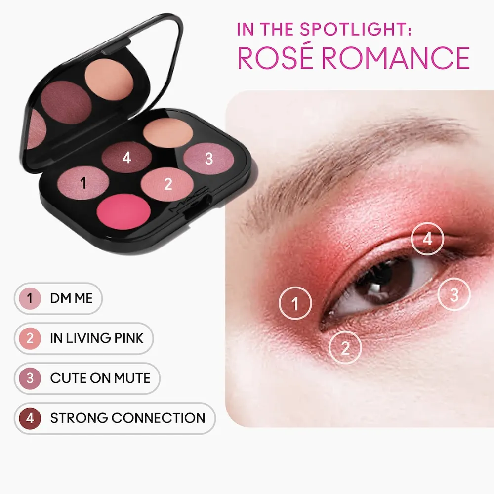 Connect In Colour Eye Shadow Palette: Rose Lens