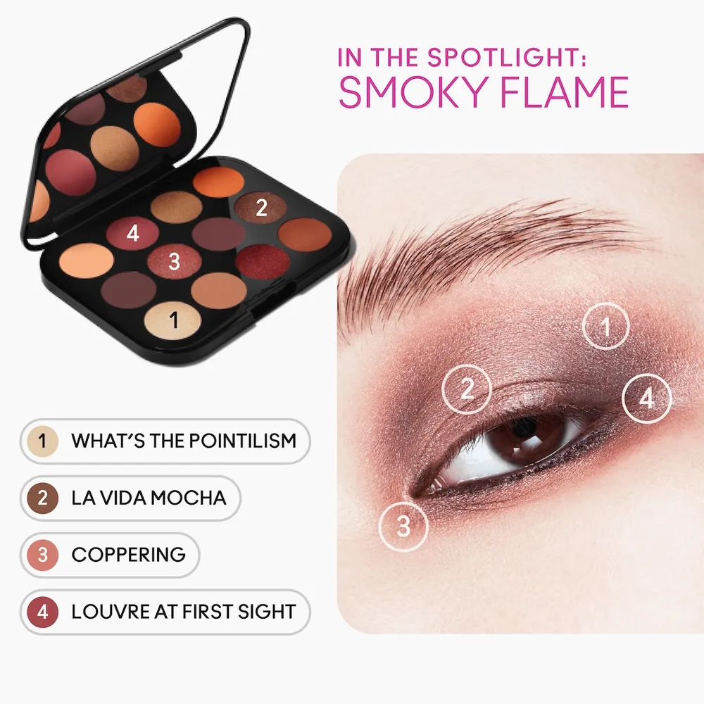 Connect In Colour Eye Shadow Palette: Rose Lens