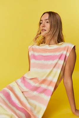 Vestido largo tie-dye