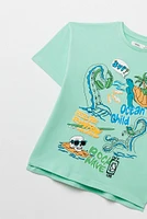 Camiseta multiprint tortuga