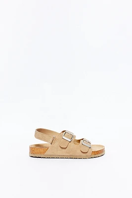 Sandalia hebillas beige