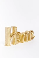 Letras home doradas