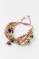 Pulsera nudo flores