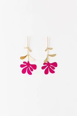 Pendientes flor inversa