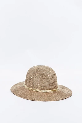 Sombrero lentejuelas oro