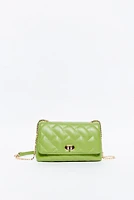 Crossbody acolchado solapa