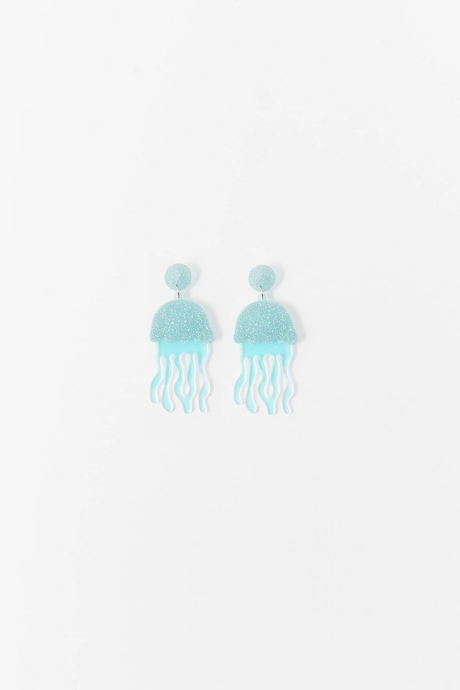 Pendientes medusas metacrilato
