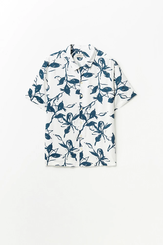 Camisa fluida estampada