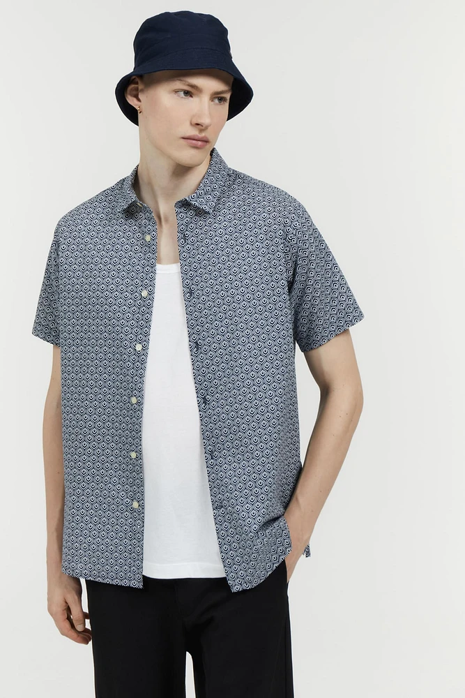 Camisa estampada geométricos