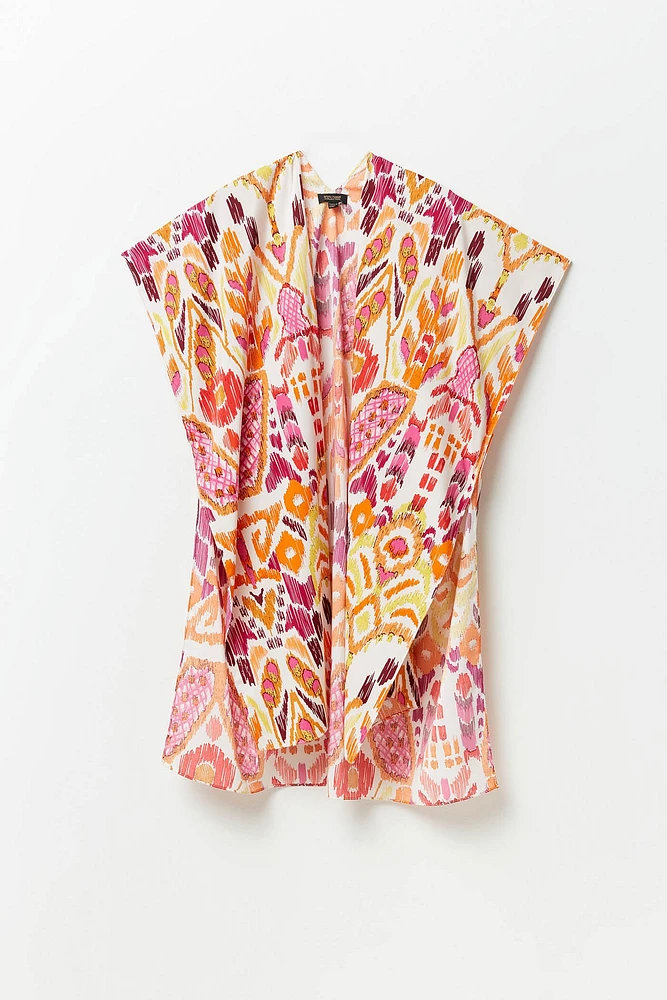 Kimono estampado ikat