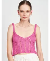 Way Out Crochet Crop Top