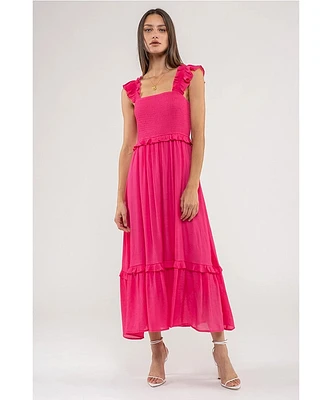 Scottie Smocked Midi Dress