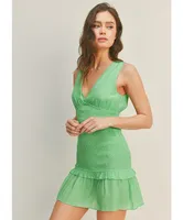 Mojito Me Smocked Mini Dress