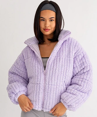 Sadie Sherpa Puffer Jacket