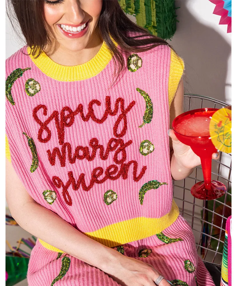 Queen of Sparkles - Spicy Marg Sweater Tank