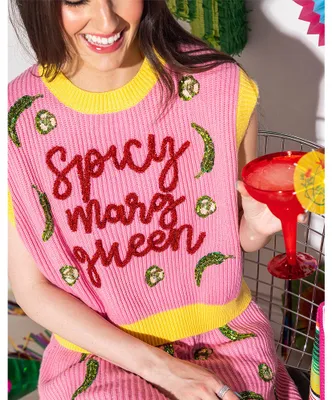 Queen of Sparkles - Spicy Marg Sweater Tank