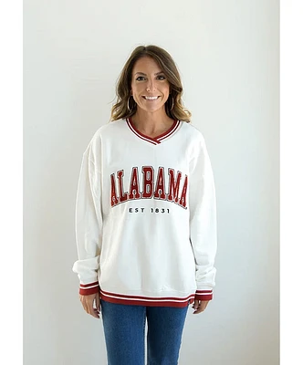 Bama Allen Chenille V-Neck Crew