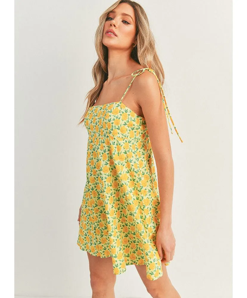 Summer Blooms Mini Dress