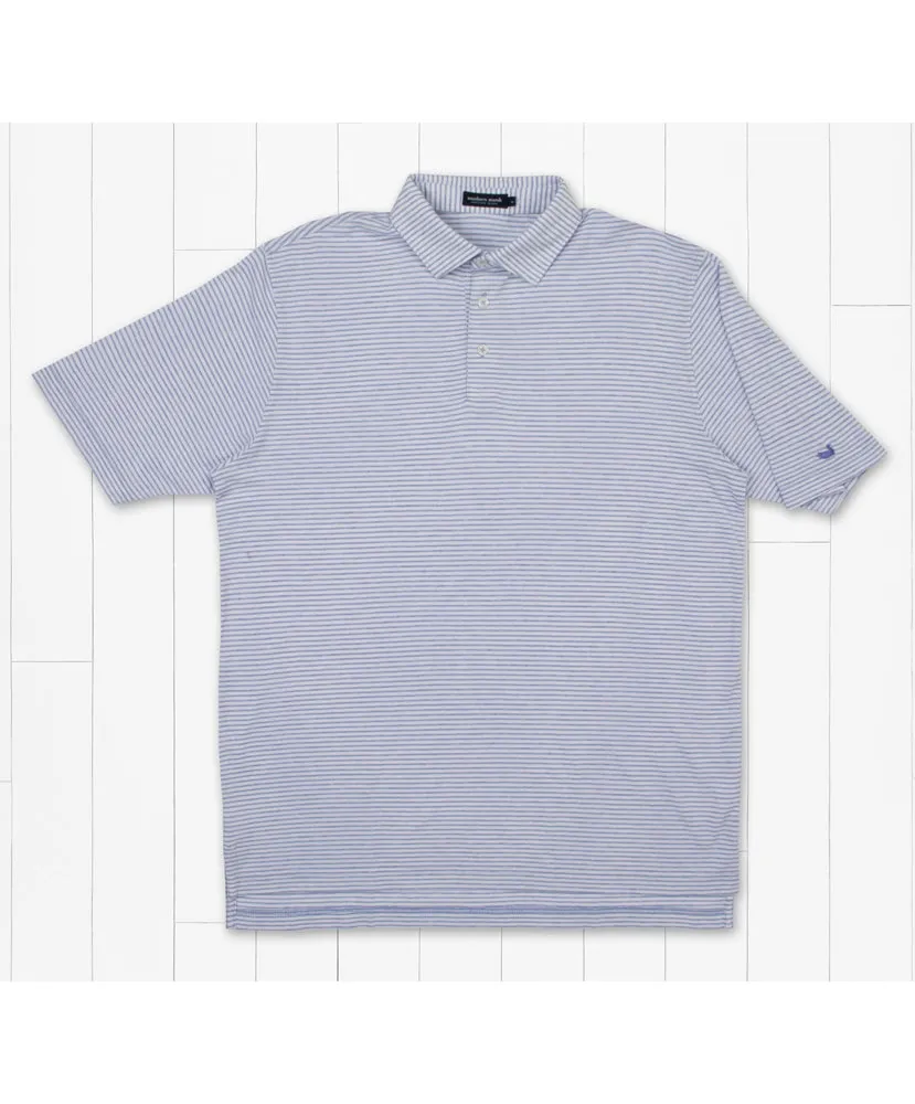 Southern Marsh - MarshLUX Mangrove Stripe Pique Polo