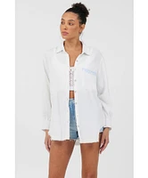 Sunset Surf Club Gauze Button Down