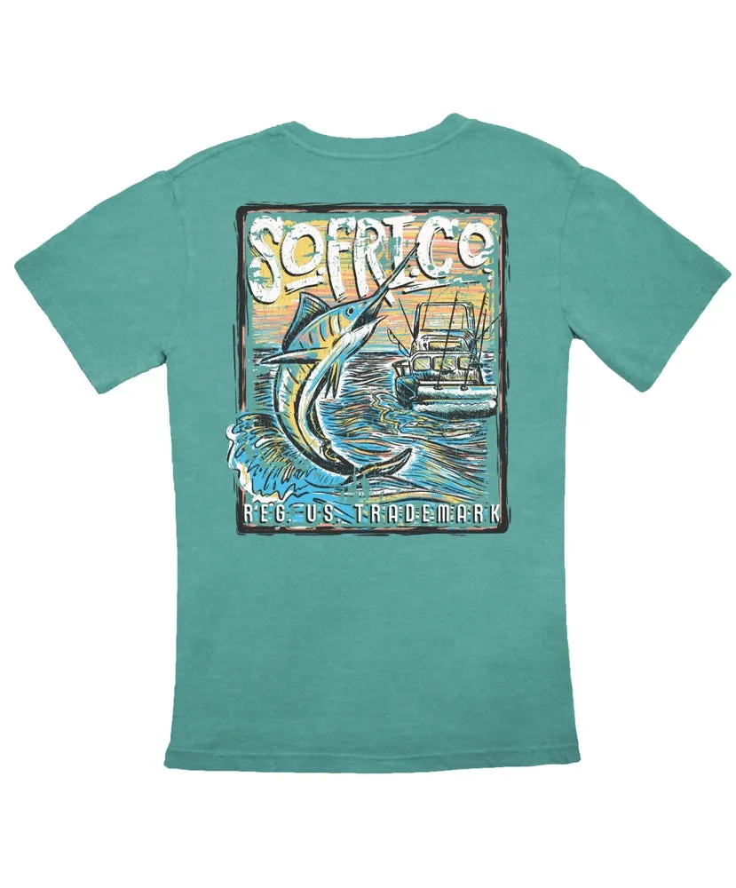 Southern Fried Cotton - Marine Marlin Tee