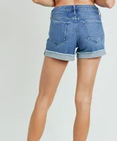 Just USA - Mid Rise Shorts With Cuff