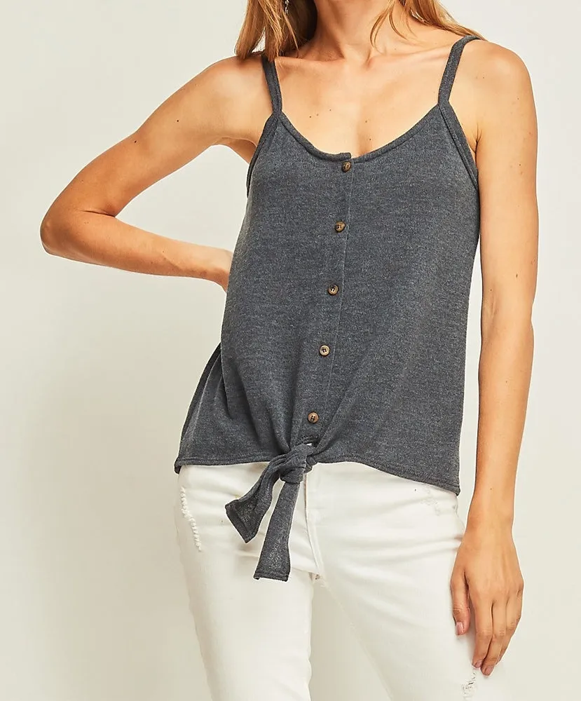 Button Up Knit Tank