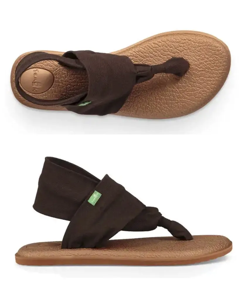 Black Sanuk yoga sling sandals  Sandals, Sanuk yoga sling, Shop