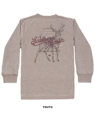 Southern Marsh - Youth Seawash Long Sleeve Tee Deer