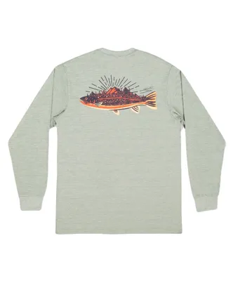 Southern Marsh - FieldTec Heathered Performance LS Tee Speckled Sunset