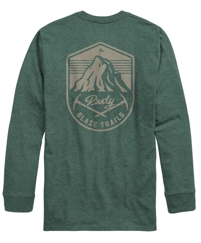 Rowdy Gentleman - Blaze Trails Long Sleeve Pocket Tee