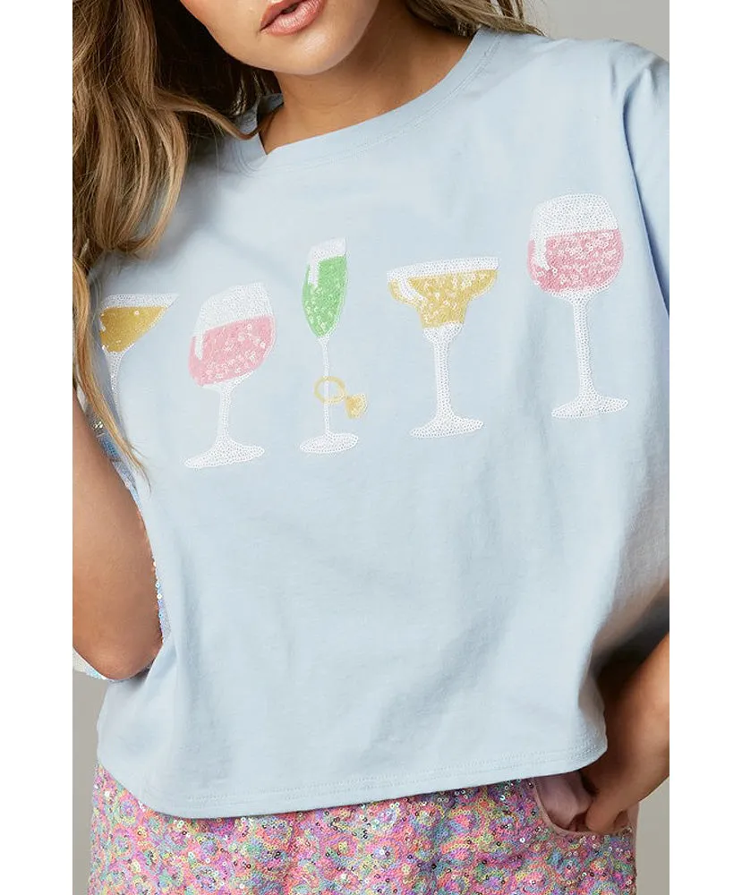 Happy Hour Sequin Tee