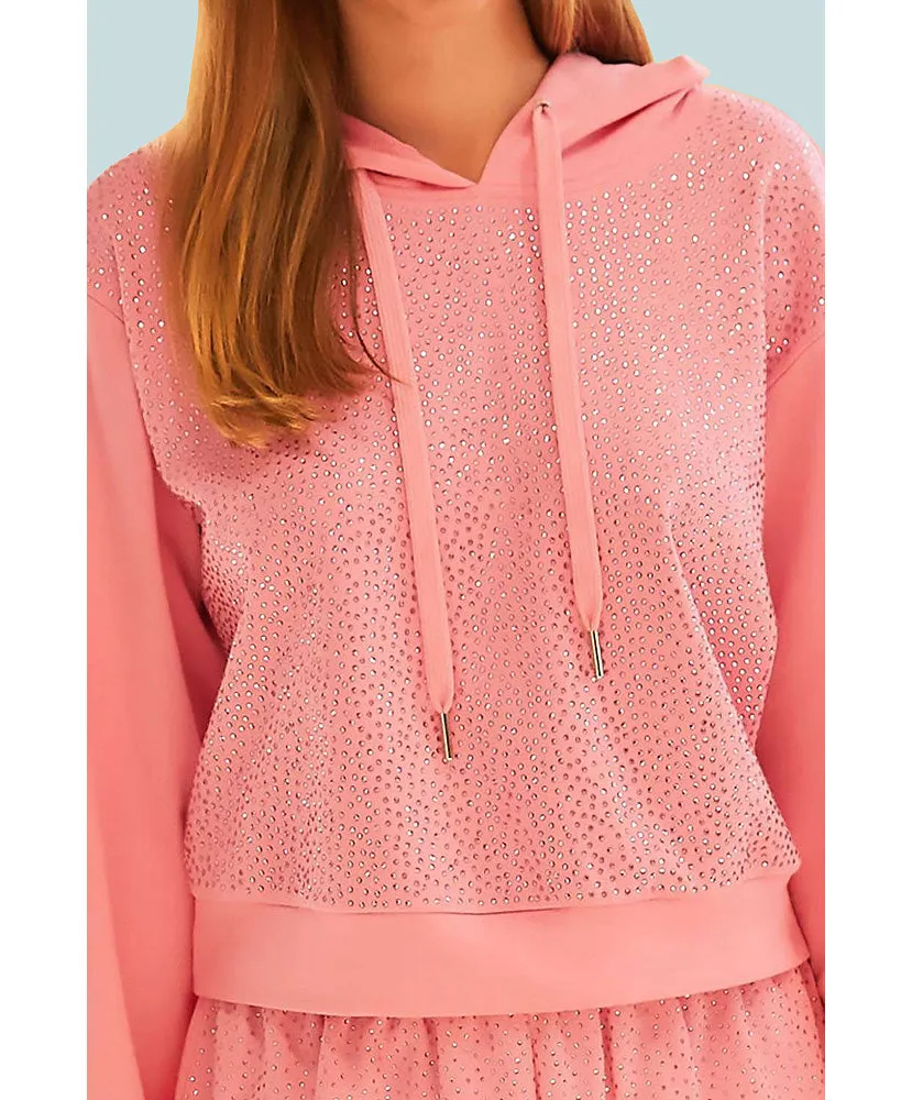 Vs Pink Bling Hoodie - Gem