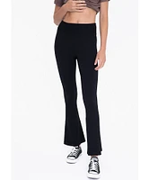 Abby Flare High-Waisted Ribbed Leggings