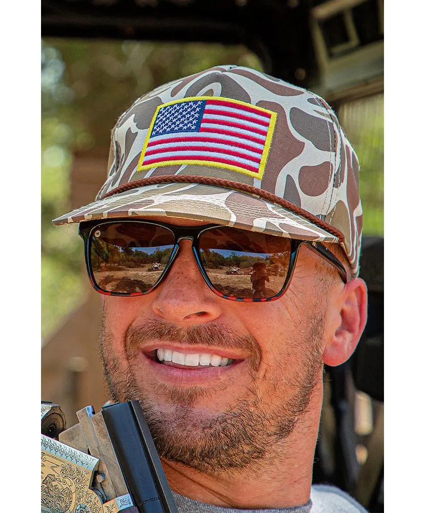 Camo Cap with Flag Visor