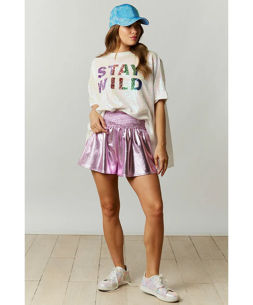 Stay Wild Sequin Top