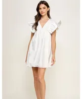 Something Special Ruffle Mini Dress