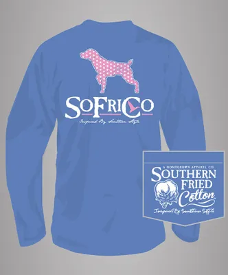 Southern Fried Cotton - Polka Pointer Long Sleeve Tee